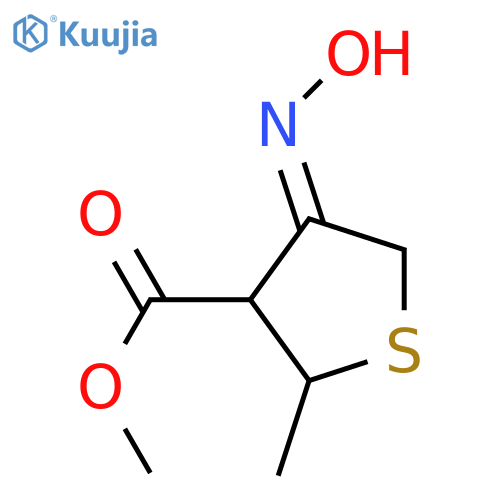 3-Thiophenecarboxylicacid, tetrahydro-4-(hydroxyimino)-2-methyl-, methyl ester (9CI) structure