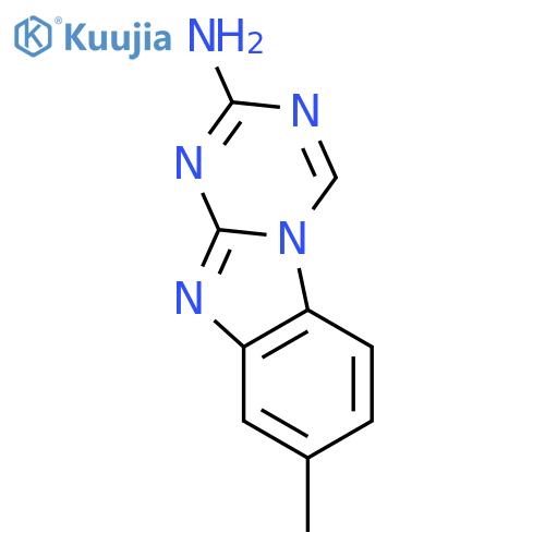 8-methyl-1,3,5-Triazino[1,2-a]benzimidazol-2-amine structure