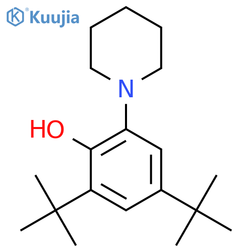 Phenol, 2,4-bis(1,1-dimethylethyl)-6-(1-piperidinyl)- structure