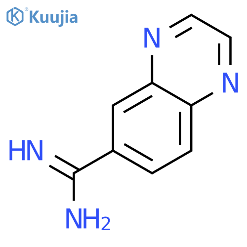 6-Quinoxalinecarboximidamide structure