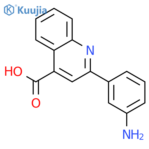 2-(3-Aminophenyl)quinoline-4-carboxylic Acid structure