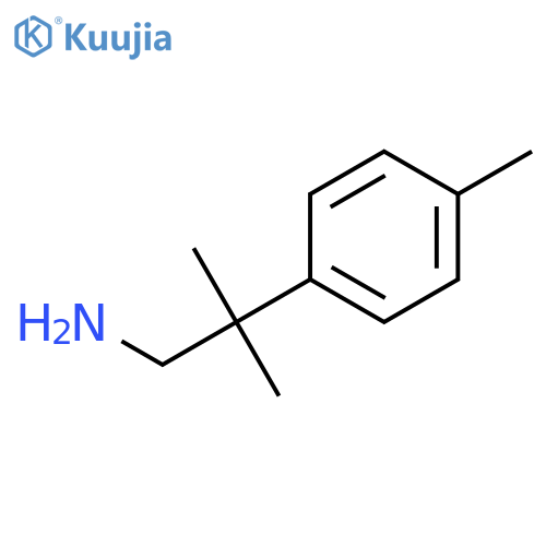 2-Methyl-2-(4-methylphenyl)propan-1-amine structure