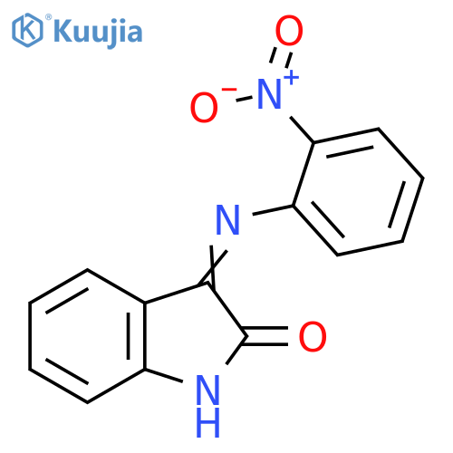 2H-Indol-2-one, 1,3-dihydro-3-[(2-nitrophenyl)imino]- structure