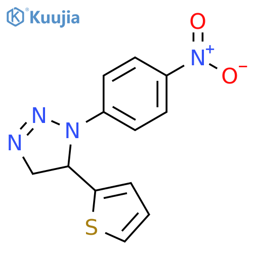 1H-1,2,3-Triazole, 4,5-dihydro-1-(4-nitrophenyl)-5-(2-thienyl)- structure