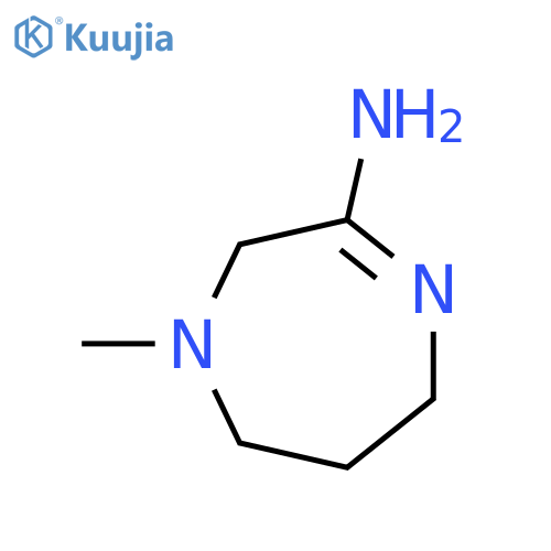 1H-1,4-Diazepin-3-amine,2,5,6,7-tetrahydro-1-methyl-(9CI) structure