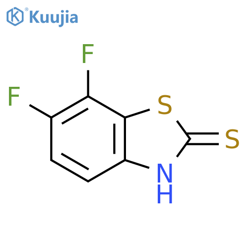 6,7-Difluoro-1,3-benzothiazole-2-thiol structure