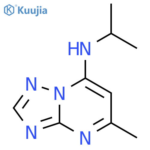 [1,2,4]TRIAZOLO[1,5-A]PYRIMIDIN-7-AMINE, 5-METHYL-N-(1-METHYLETHYL)- structure
