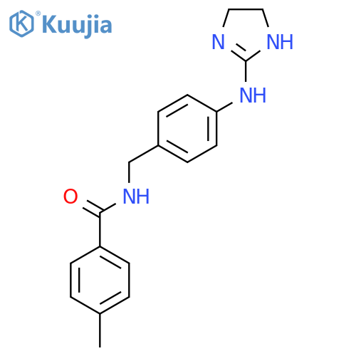 Benzamide,N-[[4-[(4,5-dihydro-1H-imidazol-2-yl)amino]phenyl]methyl]-4-methyl- structure