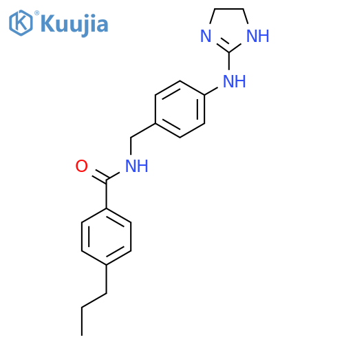 Benzamide,N-[[4-[(4,5-dihydro-1H-imidazol-2-yl)amino]phenyl]methyl]-4-propyl- structure