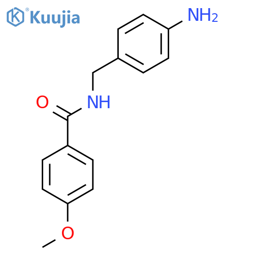 Benzamide, N-[(4-aminophenyl)methyl]-4-methoxy- structure