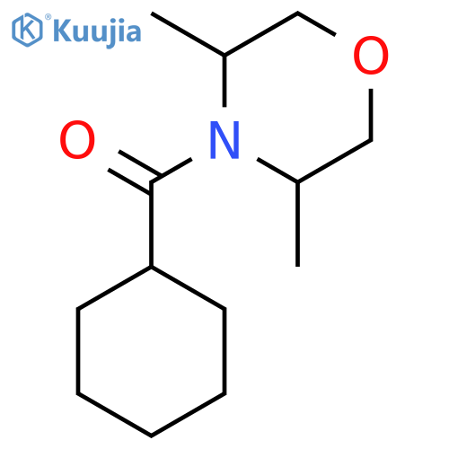 MORPHOLINE, 4-(CYCLOHEXYLCARBONYL)-3,5-DIMETHYL- structure