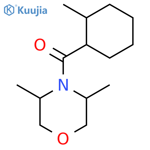 MORPHOLINE, 3,5-DIMETHYL-4-[(2-METHYLCYCLOHEXYL)CARBONYL]- structure
