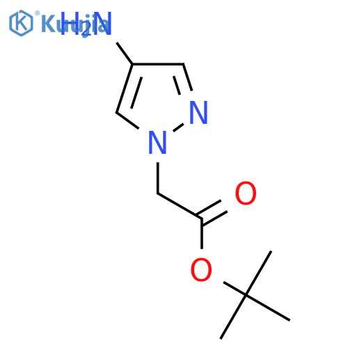 tert-butyl 2-(4-amino-1H-pyrazol-1-yl)acetate structure