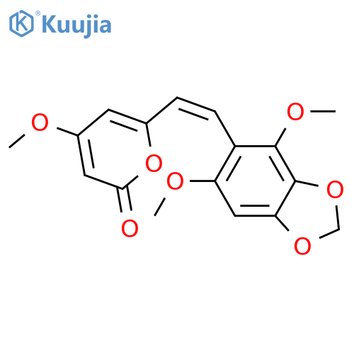 6-(3,4-Methylenedioxystyryl)-α-pyrone; 4,10,14-Trimethoxy structure