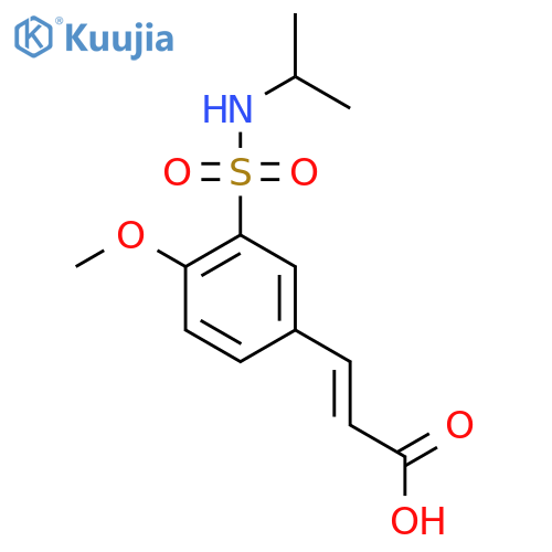 3-{4-Methoxy-3-(propan-2-yl)sulfamoylphenyl}prop-2-enoic Acid structure
