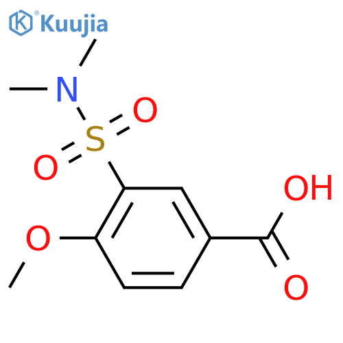 3-(Dimethylsulfamoyl)-4-methoxybenzoic Acid structure