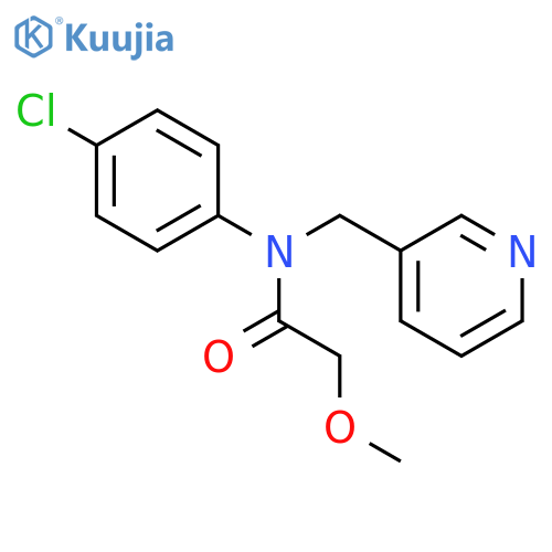 ACETAMIDE, N-(4-CHLOROPHENYL)-2-METHOXY-N-(3-PYRIDINYLMETHYL)- structure