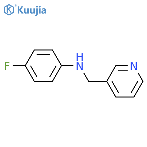 4-fluoro-N-(pyridin-3-ylmethyl)aniline structure