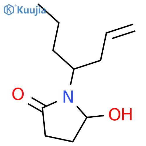 2-PYRROLIDINONE, 5-HYDROXY-1-(1-PROPYL-3-BUTENYL)- structure
