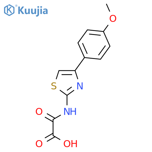 ACETIC ACID, [[4-(4-METHOXYPHENYL)-2-THIAZOLYL]AMINO]OXO- structure