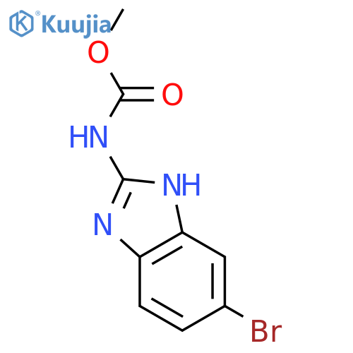 methyl N-(6-bromo-1H-1,3-benzodiazol-2-yl)carbamate structure
