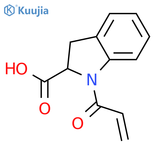 1H-Indole-2-carboxylic acid, 2,3-dihydro-1-(1-oxo-2-propenyl)- structure