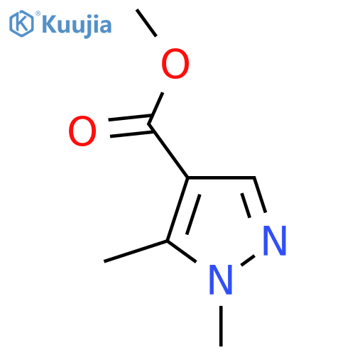 Methyl 1,5-dimethylpyrazole-4-carboxylate structure