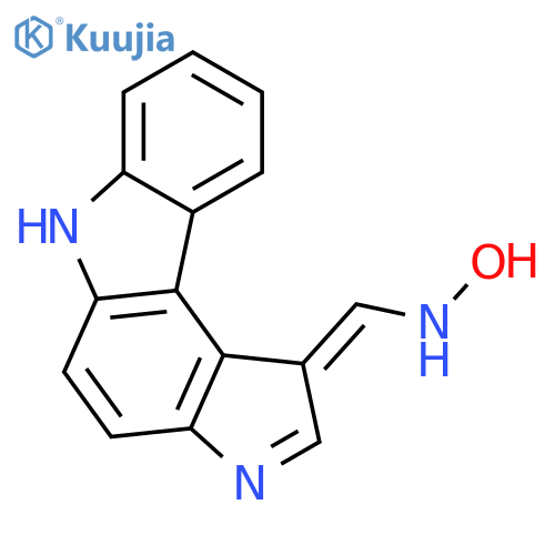 Pyrrolo[2,3-c]carbazole-1-carboxaldehyde,3,6-dihydro-, oxime structure