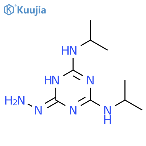 1,3,5-Triazin-2(1H)-one, 4,6-bis[(1-methylethyl)amino]-, hydrazone structure