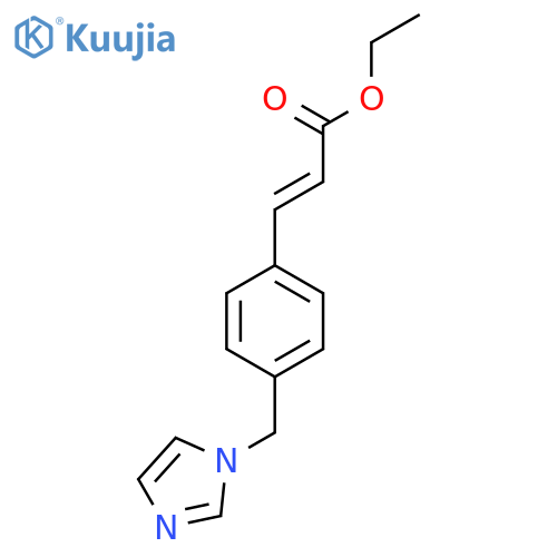 Ethyl (E)-3-[4-(imidazol-1-ylmethyl)phenyl]acrylate structure