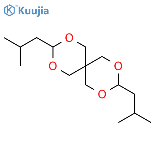 2,4,8,10-Tetraoxaspiro[5.5]undecane, 3,9-bis(2-methylpropyl)- structure