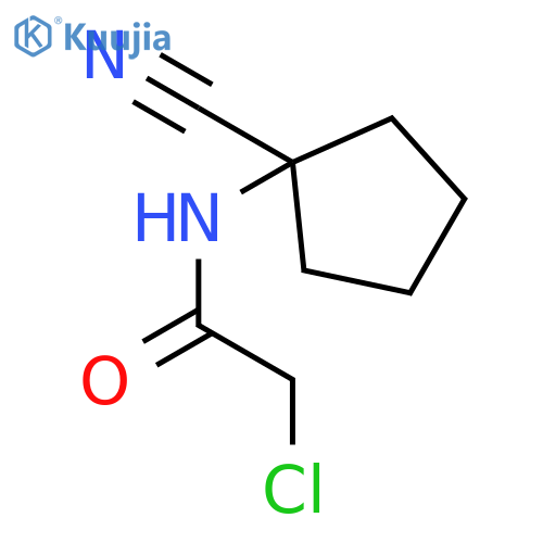2-chloro-N-(1-cyanocyclopentyl)acetamide structure