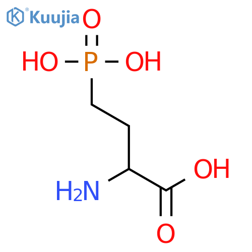 D(-)-2-Amino-4-phosphonobutanoic Acid (D-AP4) structure