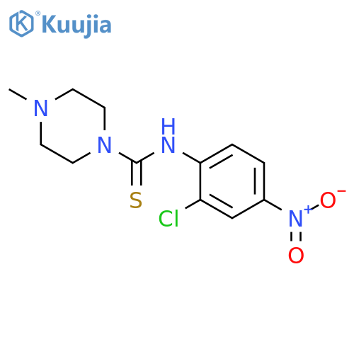1-Piperazinecarbothioamide, N-(2-chloro-4-nitrophenyl)-4-methyl- structure