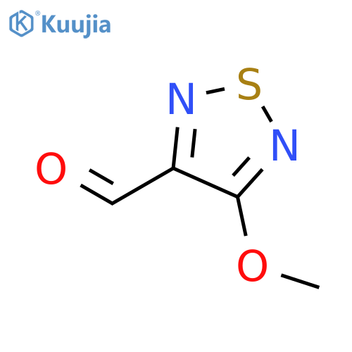 1,2,5-Thiadiazole-3-carboxaldehyde, 4-methoxy- (9CI) structure