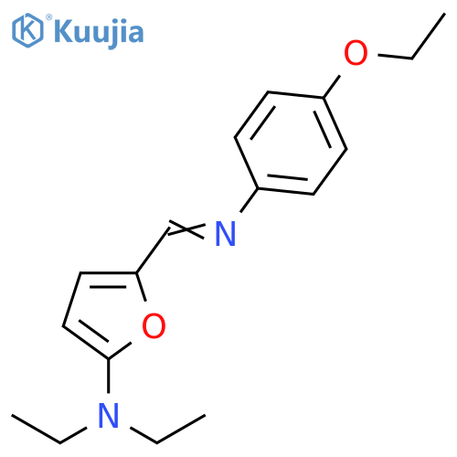 2-Furanamine,5-[[(4-ethoxyphenyl)imino]methyl]-N,N-diethyl- structure