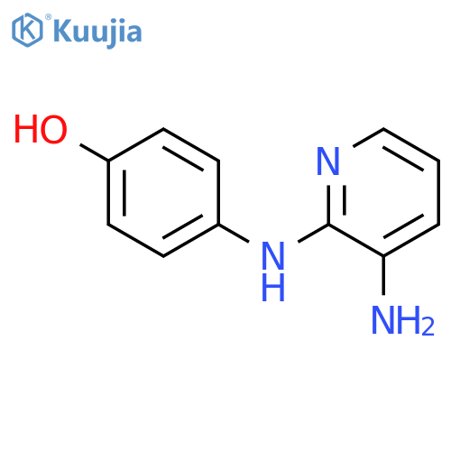 4-(3-aminopyridin-2-yl)aminophenol structure