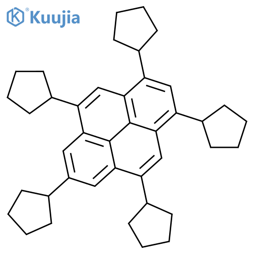 PYRENE, 1,3,5,7,9-PENTACYCLOPENTYL- structure