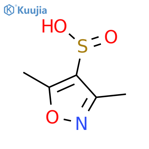 4-Isoxazolesulfinicacid, 3,5-dimethyl- structure