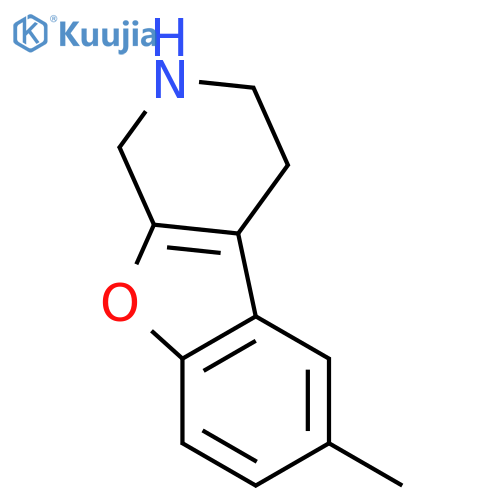 Benzofuro[2,3-c]pyridine,1,2,3,4-tetrahydro-6-methyl- structure