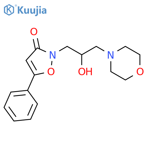 3(2H)-ISOXAZOLONE, 2-[2-HYDROXY-3-(4-MORPHOLINYL)PROPYL]-5-PHENYL- structure