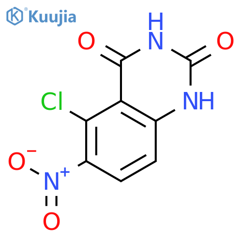 2,4(1H,3H)-QUINAZOLINEDIONE, 5-CHLORO-6-NITRO- structure