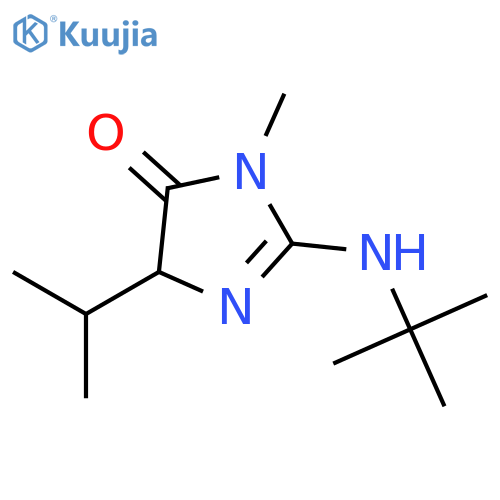 4H-Imidazol-4-one,2-[(1,1-dimethylethyl)amino]-3,5-dihydro-3-methyl-5-(1-methylethyl)- structure