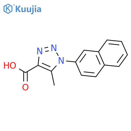 1H-1,2,3-Triazole-4-carboxylic acid, 5-methyl-1-(2-naphthalenyl)- structure