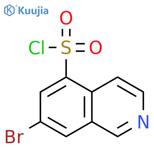 5-ISOQUINOLINESULFONYL CHLORIDE, 7-BROMO- structure