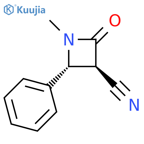 3-Azetidinecarbonitrile, 1-methyl-2-oxo-4-phenyl-, trans- structure