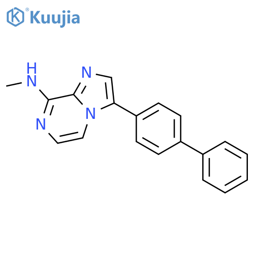 Imidazo[1,2-a]pyrazin-8-amine, 3-[1,1'-biphenyl]-4-yl-N-methyl- structure