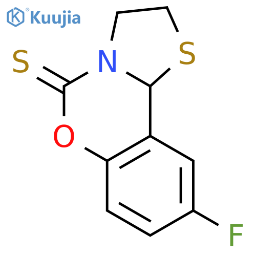 9-fluoro-2,3-dihydro-10bH-[1,3]thiazolo[3,2-c][1,3]benzoxazine-5-thione structure