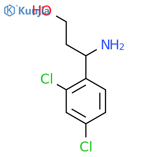3-AMINO-3-(2,4-DICHLORO-PHENYL)-PROPAN-1-OL structure