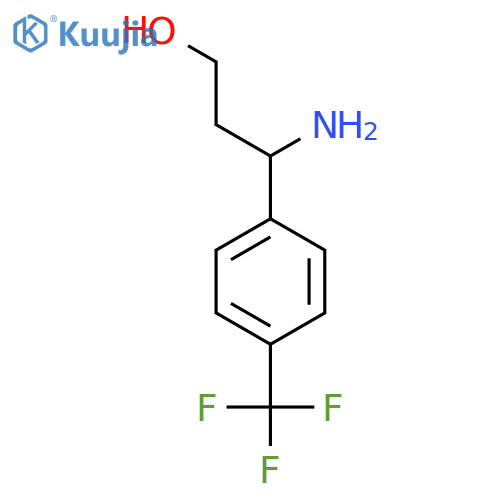 3-Amino-3-(4-(trifluoromethyl)phenyl)propan-1-ol structure
